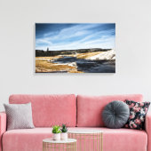 Firehole River Wrapped Canvas Leinwanddruck (Insitu (Wohnzimmer))