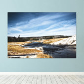 Firehole River Wrapped Canvas Leinwanddruck (Insitu (Holzboden))
