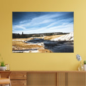 Firehole River Wrapped Canvas Leinwanddruck (Insitu (Wohnzimmer))