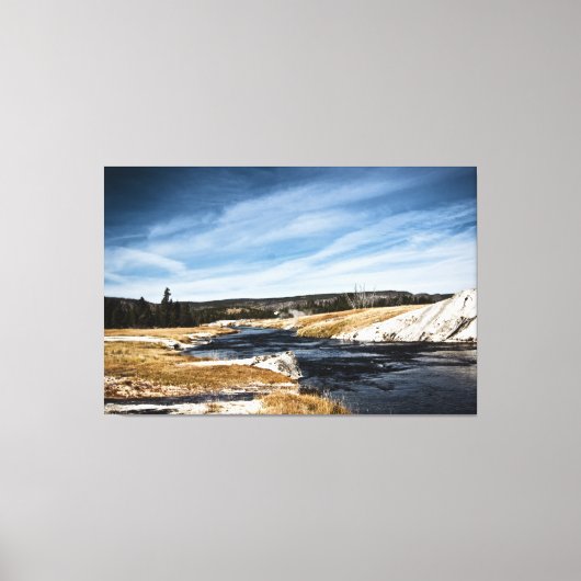 Firehole River Wrapped Canvas Leinwanddruck (Vorderseite)