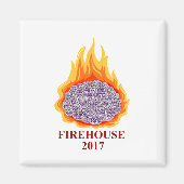 Firehouse 2017 Word Cloud Magnet (Vorne)