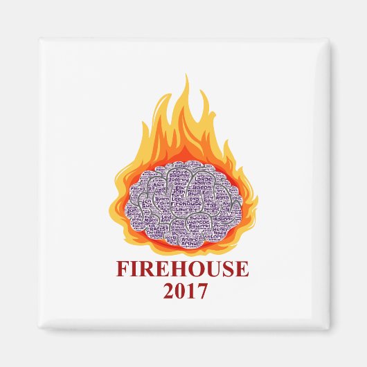 Firehouse 2017 Word Cloud Magnet (Vorne)