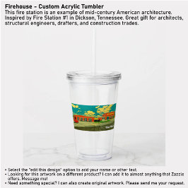 Firehouse - Custom Acrylic Tumbler Acryltrinkbecher