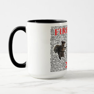 Firehouse-Kaffee-Tasse mit Wort-Wolke Tasse