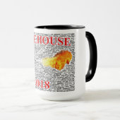 Firehouse-Kaffee-Tasse mit Wort-Wolke Tasse (VorderseiteRechts)