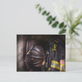 Fireman - Abgenutzt Postkarte (Stehend Vorderseite)