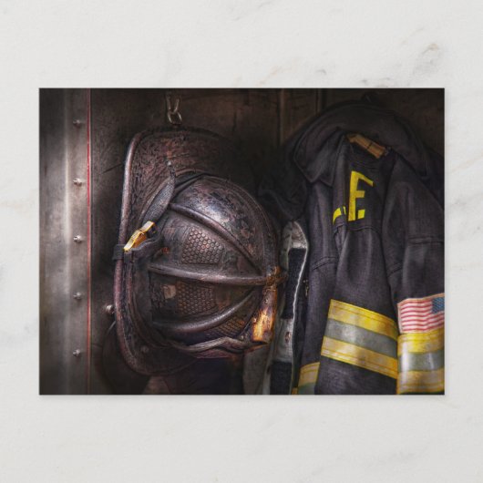Fireman - Abgenutzt Postkarte (Vorderseite)
