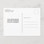 Fireman Abschluss Firefighter Thin Red Line Einladungspostkarte (Rückseite)