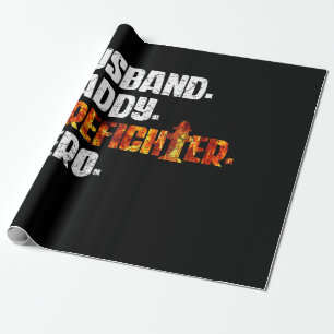 Fireman American Flag Red Line US Feuerwehrmann Va Geschenkpapier