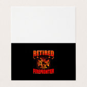 Fireman American Flag Red Line US Feuerwehrmann Visitenkarten (Außenseite Aufgefaltet)