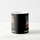 Fireman American Flag Thin Red Line Feuerwehrmann Kaffeetasse (Mittel)