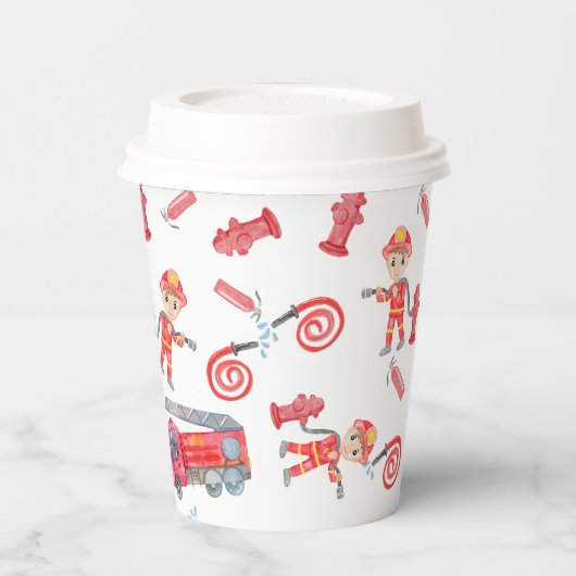 Fireman Birthday Party Pappbecher (Links)