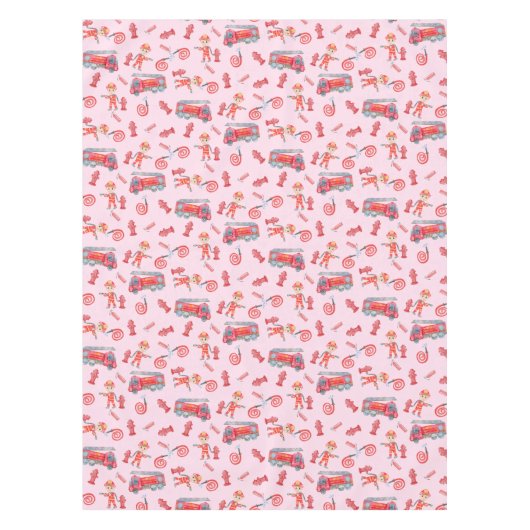 Fireman Birthday Party Tischdecke (Vorderseite)