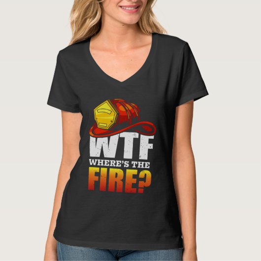 Fireman  Cool Graphics Firefighter Plus Size T-Shirt (Vorderseite)