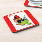 fireman Damper Downe Getränkeuntersetzer (Linke Seite)