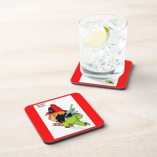 fireman Damper Downe Getränkeuntersetzer (Rechte Seite)