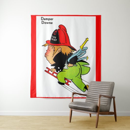 fireman Damper Downe Wandteppich (Beispiel)