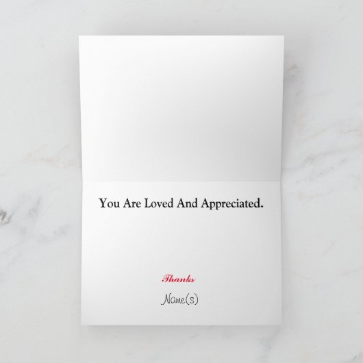 Fireman Dankeschön Karte (Innenseite)