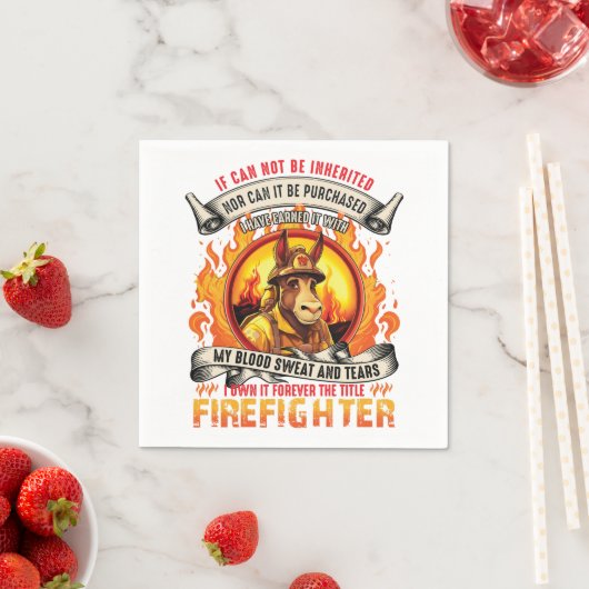 Fireman Donkey Paper Napkin Serviette (Beispiel)