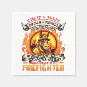 Fireman Donkey Paper Napkin Serviette