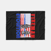 Fireman Evolution Fireman Gift Proud Firefighter Q Fleecedecke (Vorderseite (Horizontal))