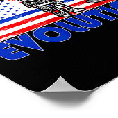 Fireman Evolution Fireman Gift Proud Firefighter Q Poster (Ecke)