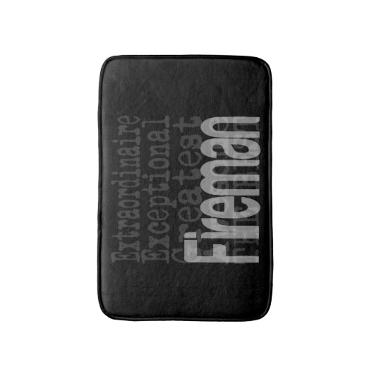 Fireman Extraordinaire Badematte (Vorderseite Vertikal)