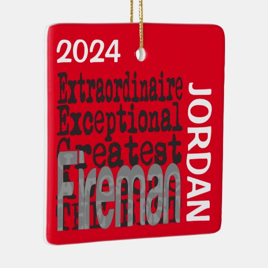 Fireman Extraordinaire CUSTOM Keramikornament (Rechts)
