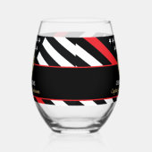 Fireman Fire Department Firefighter Retirement Weinglas Ohne Stiel (Links)