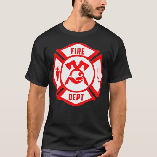 Fireman Fire Rescue EMT Firefighter Uniform T-Shirt (Vorderseite)