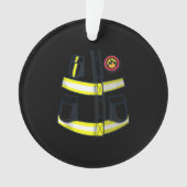 Fireman Firefighter Costume Halloween Ornament (Vorderseite)