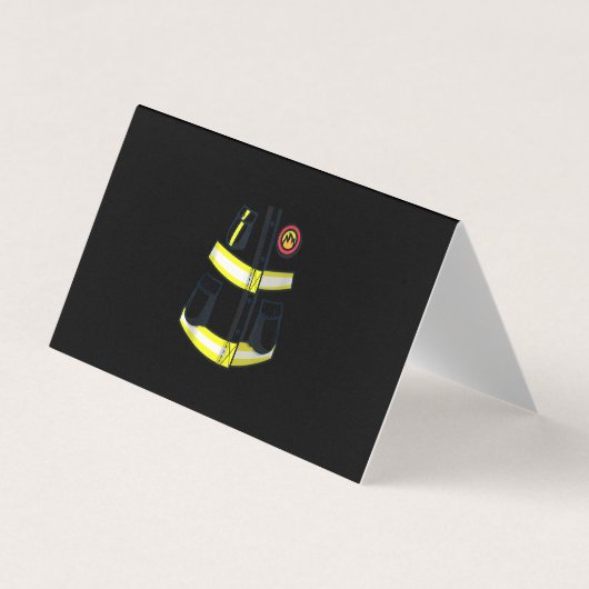 Fireman Firefighter Costume Halloween Visitenkarten (Vorderseite)