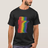 Fireman Firefighter Gay Pride LGBTQ Support Rain T-Shirt (Vorderseite)