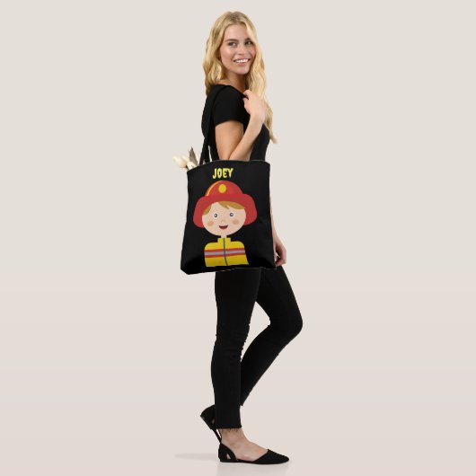 Fireman Firefighter Halloween Trick Leckerei Tasche (Am Model)