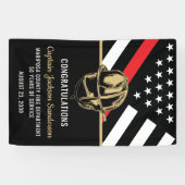 Fireman Flag Feuerwehrruhestand Party Banner (Horizontal)