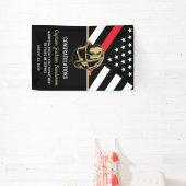 Fireman Flag Feuerwehrruhestand Party Banner (InSitu)