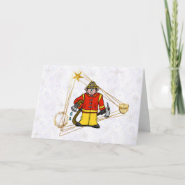 Fireman Golden Triangle Weihnachtskarte Karte