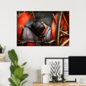 Fireman - Hat - South Plainfield Fire Dept Poster (Heimbüro)
