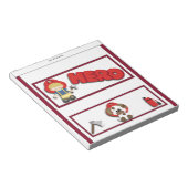 Fireman Hero Kids Candy Bar Wrapper Gastgeschenk Notizblock (angewinkelt)