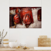 Fireman - Hut - Alte Feuerhütten Poster (Küche)