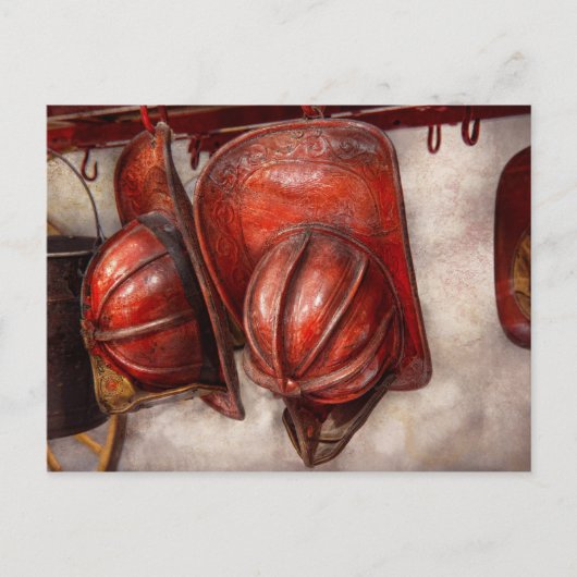 Fireman - Hut - Alte Feuerhütten Postkarte (Vorderseite)