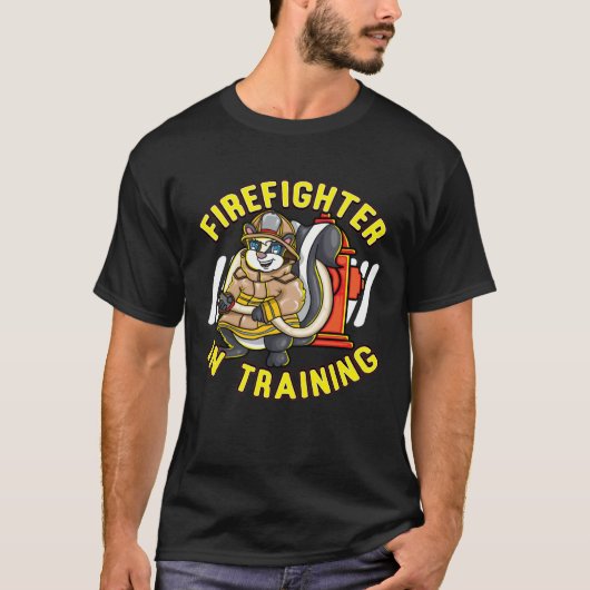 Fireman in training animal lovers children T-Shirt (Vorderseite)