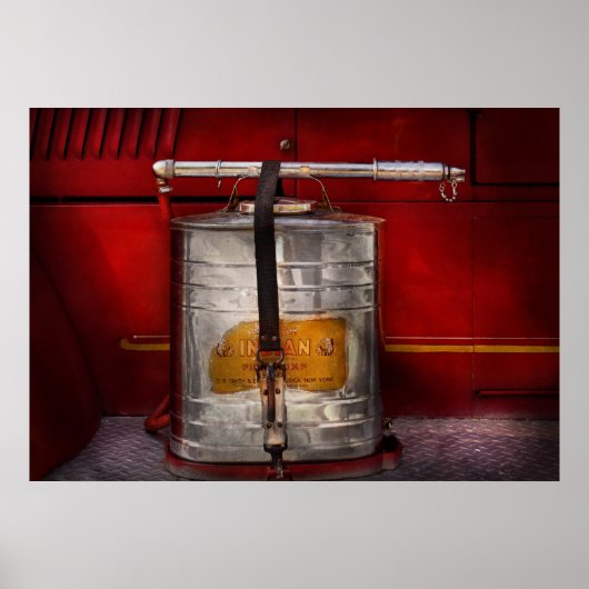 Fireman - Indische Pumpe Poster (Vorne)