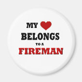 Fireman-Liebe Magnet (Vorne)