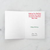 Fireman Medallion Profil Weihnachtskarte Karte (Innenseite)