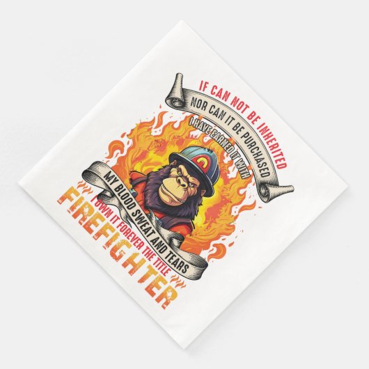 Fireman Monkey Serviette (Ecke)