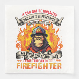 Fireman Monkey Serviette