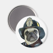 Fireman-Mops-Magnet Magnet (Vorderseite/Rückseite)