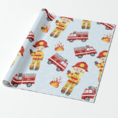 Fireman Muster Spaß Party Packpapier (Ungerollt)