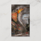 Fireman - New York NY - Zeige mir ein Schild von 1 Visitenkarte (Rückseite)